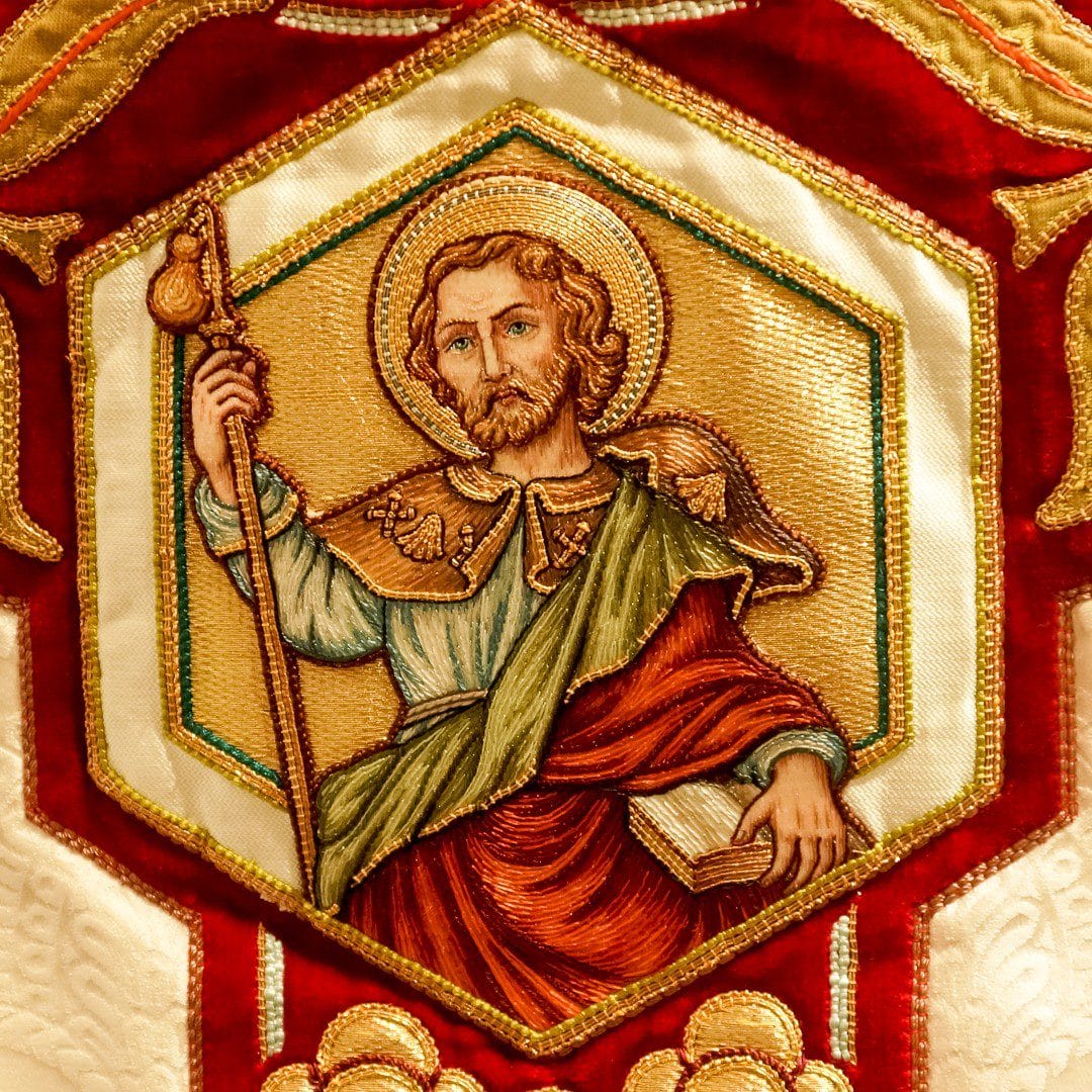 Lichtervelde - St.-Jakobskerk - Detail van een kazuivel.