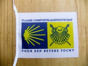 Wimpel van het Vlaams Compostelagenootschap