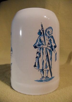 Pelgrimskroes in steen