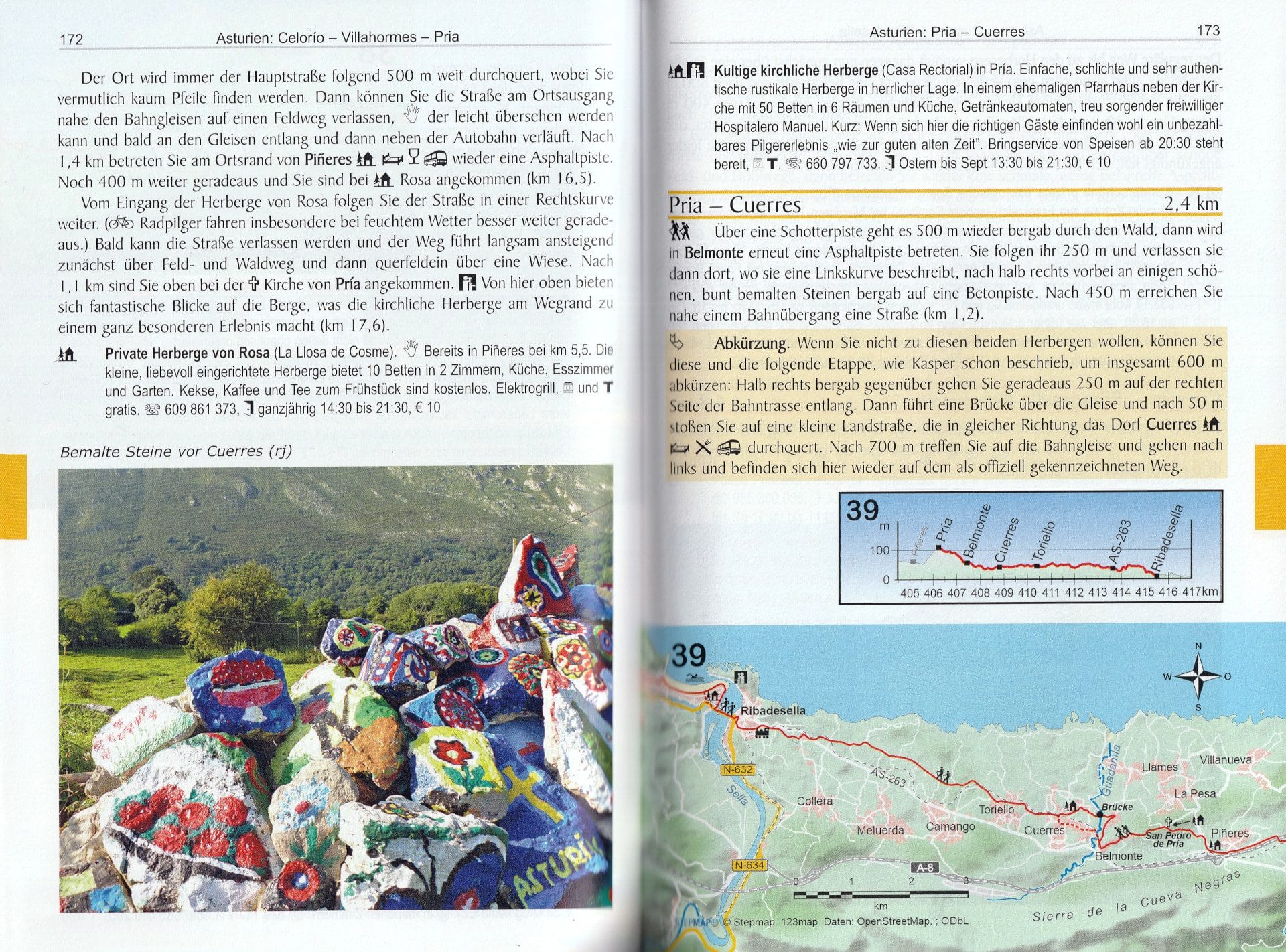 Spanien: Jakobsweg – Küstenweg, Camino de la Costa, Camino del Norte und beliebte Varianten – Binnenpagina