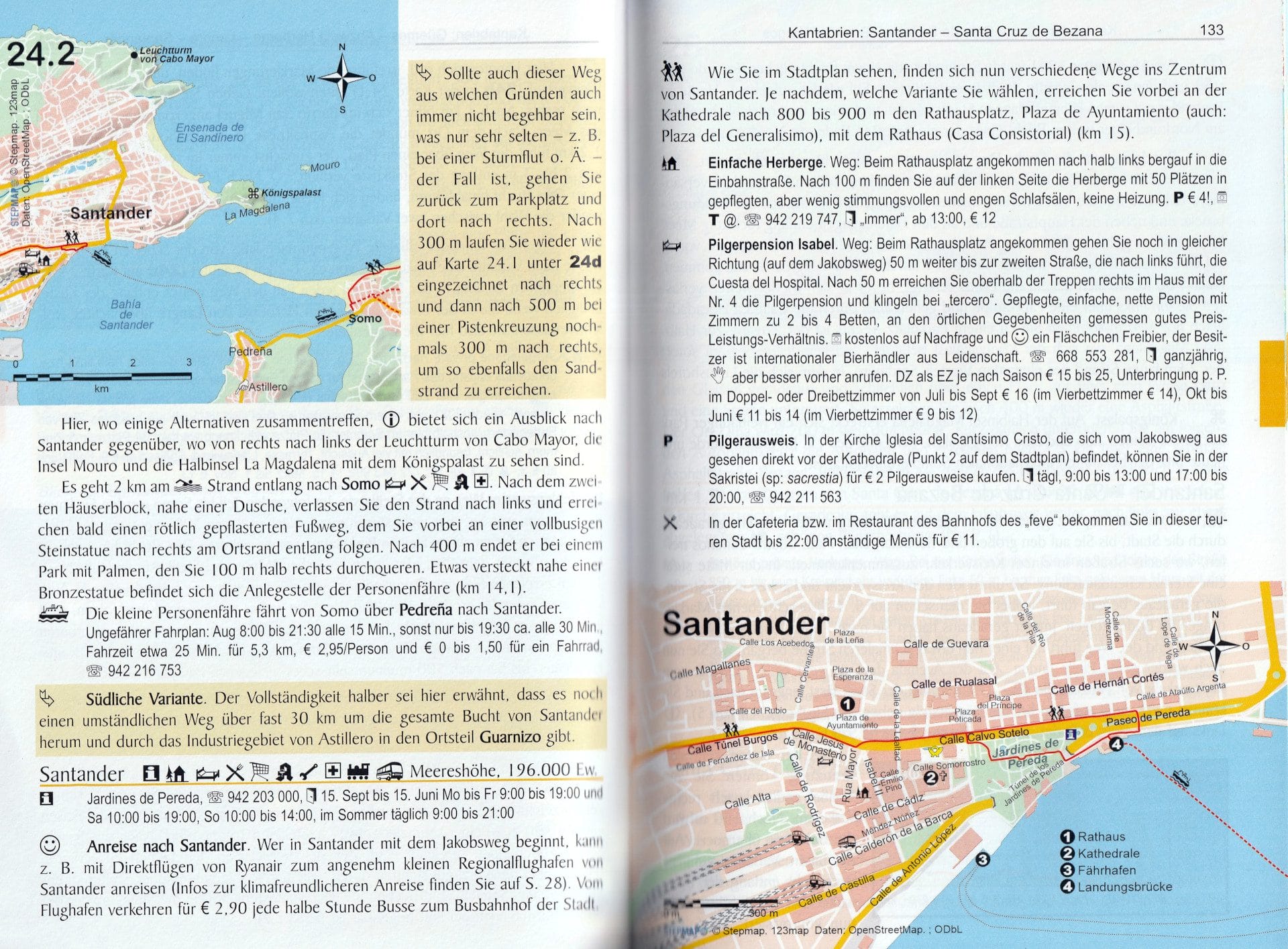 Spanien: Jakobsweg – Küstenweg, Camino de la Costa, Camino del Norte und beliebte Varianten – Binnenpagina