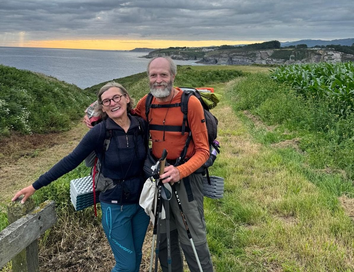 Fernand en Maria onderweg naar Compostela